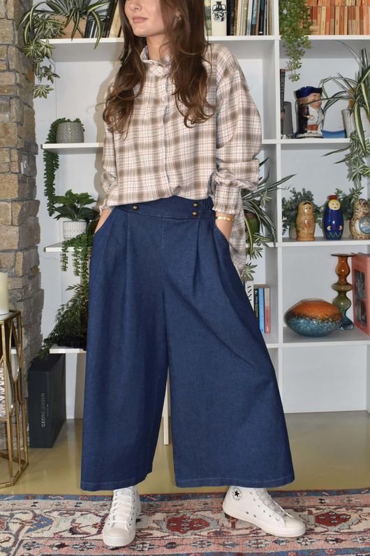 Billie Skirt Culotte Jean Denim